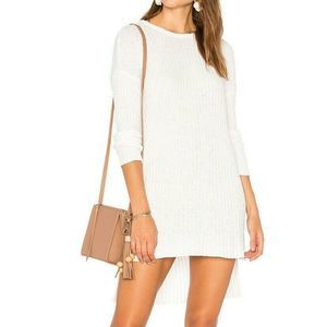 Zulu & Zephyr Station Sweater Dress White Knit